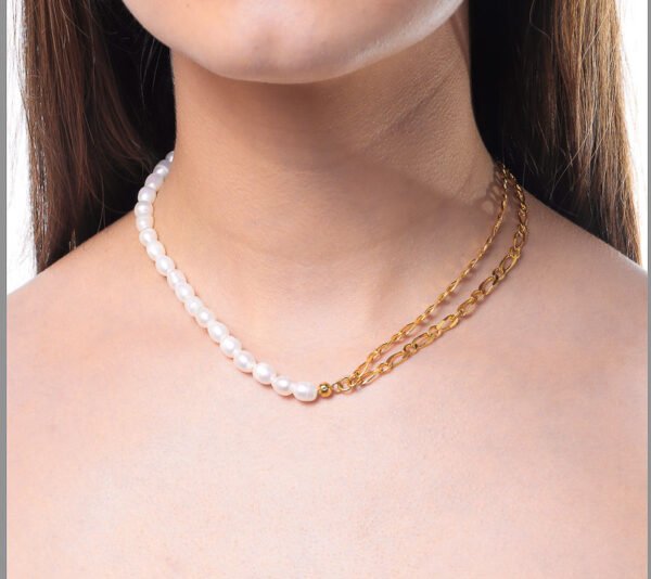 COLLAR ROYAL DOUBLE LINK PEARL - Image 3