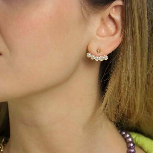 ARETE PEARL LINE EARLOBE - Image 3