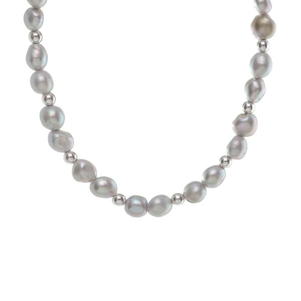COLLAR GREY PEARLS