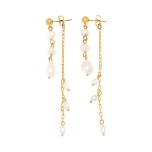 ARETES DRIPPING PEARLS