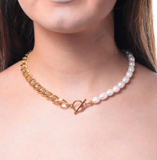 COLLAR CHUNKY PEARL CHAIN - Image 4