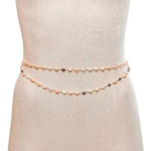 CINTURÓN Y COLLAR DOUBLE LINES PEARL