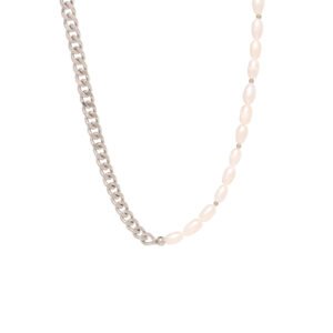 COLLAR SILVER BARBADA AND PEARLS