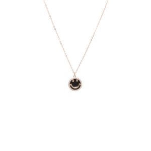 COLLAR HAPPY FACE NEGRA