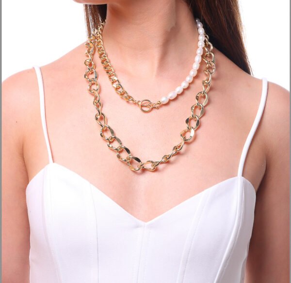 COLLAR CHUNKY PEARL CHAIN - Image 2